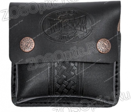 Подсумок "Тигр" 5п / кожа / черный