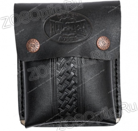 Подсумок "Тигр" 10п / кожа / черный