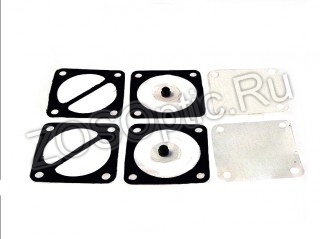 Мембрана бензонасоса MITSUMI Тайга, Буран (2 клапана, 2 мембраны, 4 прокладки) (НАБОР)