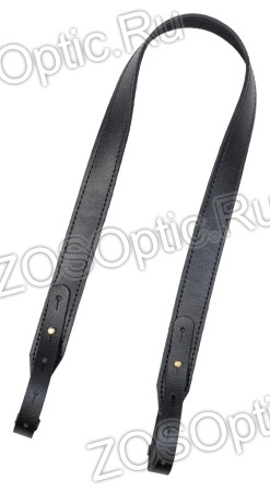 Ремень погонный с регулировкой люкс / кожа чёрный