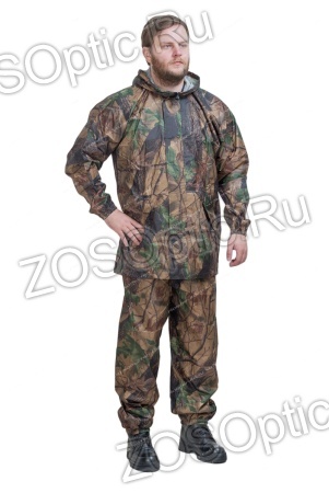 Костюм Дождевик (прорезиненный) / таффета / лес