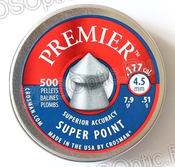 Пули пневматические Crosman Premier Super Point 4,5 мм 7,9 гран (500 шт.)