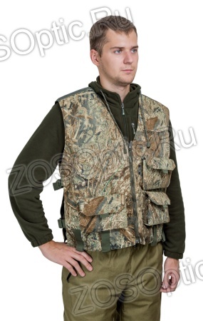 Жилет охотника / смесовая ткань / тростник-2