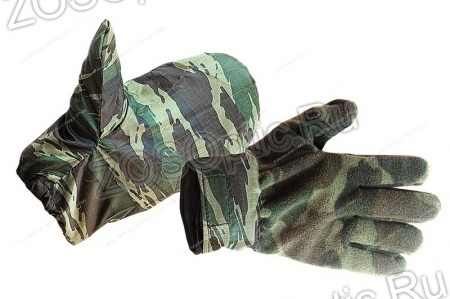 Перчатки Рукавичка (уп. 5 шт) / флис / зеленый