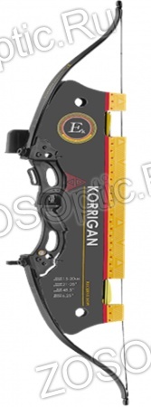 Лук детский классический Ek Korrigan (21-28"/15lbs) черный