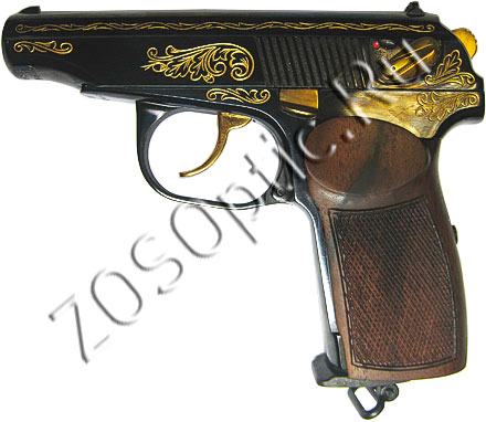 Пневматический пистолет Макарова МР-654К (черный) в подарочном исполнении
