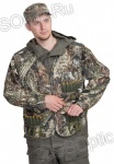 Куртка-жилет охотника Люкс-2 / смесовая ткань / лес 2010
