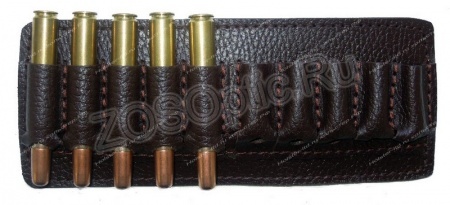 Подсумок поясной открытый 10п (9,3*74R) / кожа / коричневый
