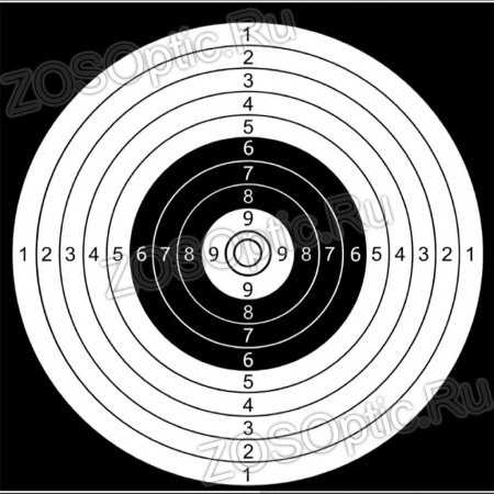 Мишень для стрельбы, винтовочная 20 x 20 см (бумага 100 шт.)