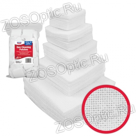 Патчи Birchwood Casey Gun Cleaning Patches для калибров 7,62 mm, .308 Win, 30-06, .300 Win.Mag., 7,62x54 (750 шт./упак.)