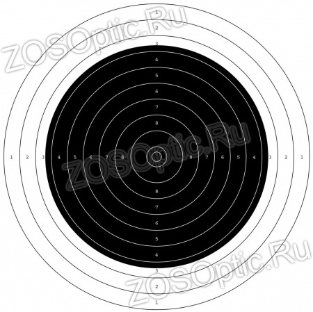 Мишень для стрельбы, винтовочная №7 20 x 20 см (бумага 100 шт.)