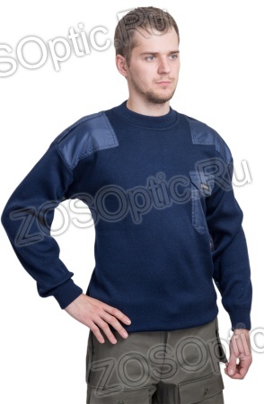 Джемпер / п/шерсть / синий