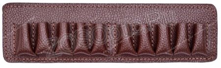 Подсумок поясной открытый 10п 12к / кожа / коричневый