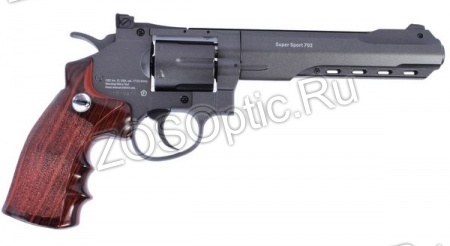 Револьвер пневматический BORNER Super Sport 702 (картриджи 6 шт, калибр 4,5 мм)