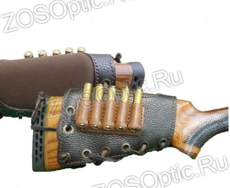Патронташ на приклад 5*7,62 Монте Карло Царская охота / кожа