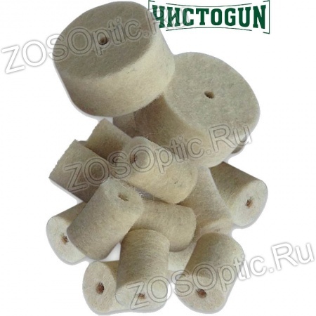 Войлочные патчи A2S ЧИСТОGUN диаметр 11,5 мм, калибры .410 и .40 S&W (500 шт./упак.)