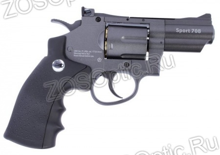 Револьвер пневматический BORNER Super Sport 708 (картриджи 6 шт, калибр 4,5 мм)