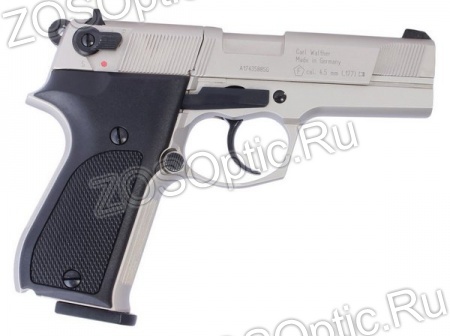 Пистолет пневматический Walther CP 88 (никель, калибр 4,5 мм)