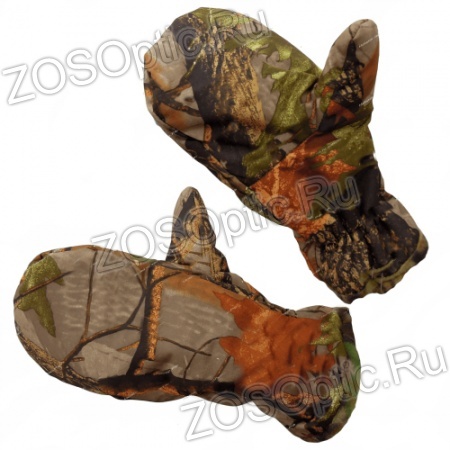 Рукавицы утепленные на флисе/мембранное трикотажное полотно/ разноцветные