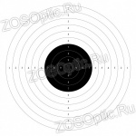 Мишень для стрельбы, пистолетная 14 x 14 см (картон 50 шт.)