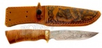 Нож Странник (сталь 65x13, береза, литье, гравировка)