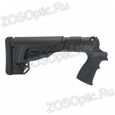 Приклад Mossberg 500/590 складной телескопический с подщёчником (армированный пластик)