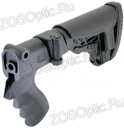 Приклад МР-153, МР-133 складной телескопический с регулируемой съёмной щекой (армированный пластик)