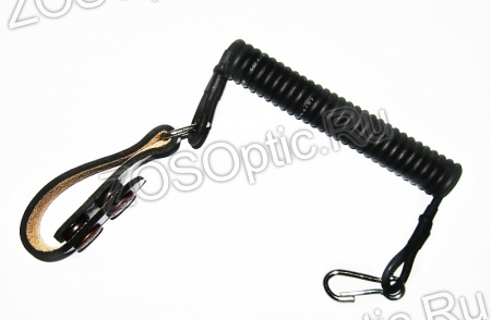 Ремень страховочный витой неперерезаемый / кожа / белый