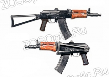 Макет массо-габаритный (ММГ) АКС74У дерево, складной приклад