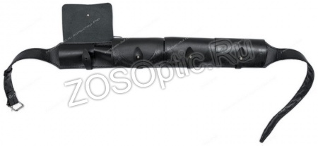 Патронташ закрытый 410 / кожа / черный